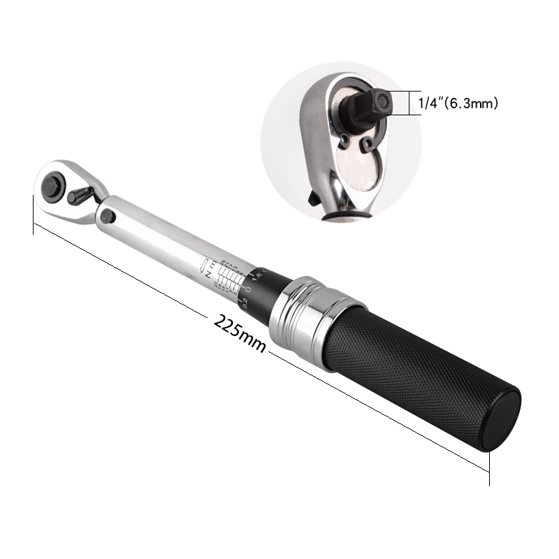 Torque Wrench - 1/4 El Aletleri 1-25Nm Yüksek Hassasiyetli