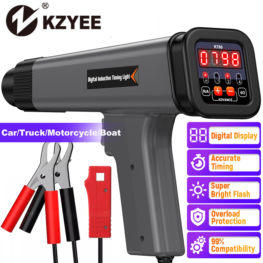 Timing Light Gun - KZYEE KT60 Otomatik Dijital 2 ve