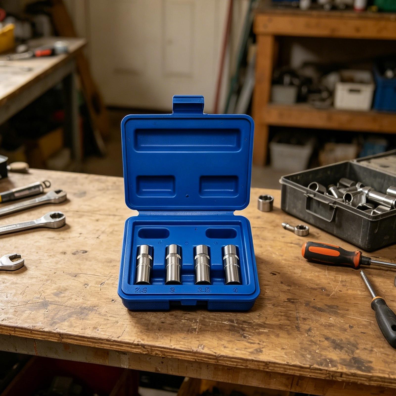 Socket Set - Cıvata Çıkarma Seti 4 Parça 1/4