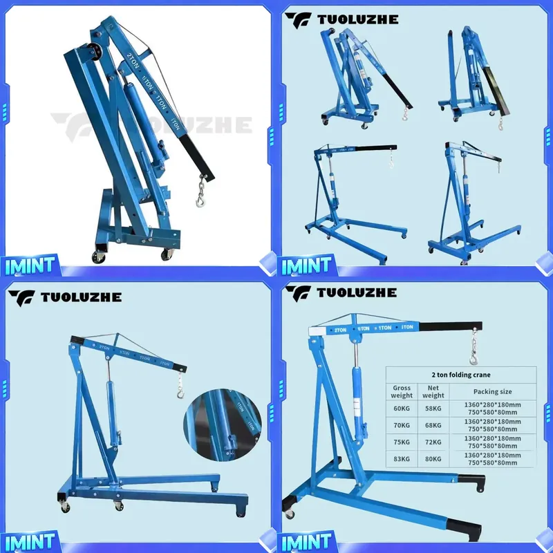 Car Lift - 2 Ton Katlanabilir Mavi Araba Motoru